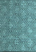 Machine Washable Abstract Light Blue Modern Rug, wshabs4452lblu