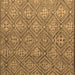 Square Abstract Brown Modern Rug, abs4452brn