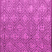 Square Machine Washable Abstract Pink Modern Rug, wshabs4452pnk