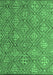 Machine Washable Abstract Emerald Green Modern Area Rugs, wshabs4452emgrn