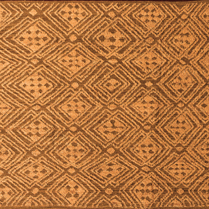 Square Machine Washable Abstract Orange Modern Area Rugs, wshabs4452org