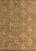 Abstract Brown Modern Rug, abs4452brn