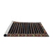 Sideview of Machine Washable Abstract Brown Rug, wshabs4453