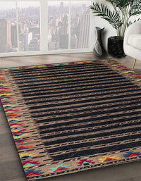 Abstract Brown Modern Rug, abs4453