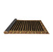 Sideview of Abstract Brown Modern Rug, abs4453brn