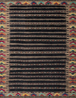 Machine Washable Abstract Brown Rug, wshabs4453
