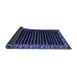 Sideview of Abstract Blue Modern Rug, abs4453blu