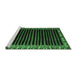 Sideview of Machine Washable Abstract Emerald Green Modern Area Rugs, wshabs4453emgrn