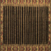 Square Abstract Brown Modern Rug, abs4453brn