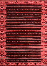 Abstract Red Modern Rug, abs4453red