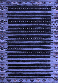 Abstract Blue Modern Rug, abs4453blu