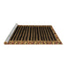 Sideview of Machine Washable Abstract Brown Modern Rug, wshabs4453brn