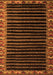 Machine Washable Abstract Orange Modern Area Rugs, wshabs4453org