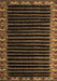 Machine Washable Abstract Brown Modern Rug, wshabs4453brn