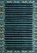 Abstract Light Blue Modern Rug, abs4453lblu