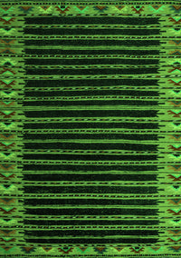 Abstract Green Modern Rug, abs4453grn