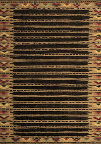 Abstract Brown Modern Rug, abs4453brn