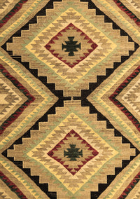 Abstract Brown Modern Rug, abs4454brn