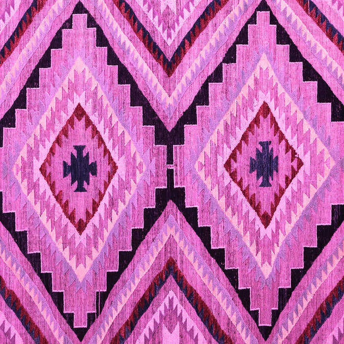 Square Abstract Pink Modern Rug, abs4454pnk