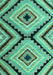 Abstract Turquoise Modern Rug, abs4454turq