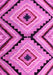 Machine Washable Abstract Pink Modern Rug, wshabs4454pnk