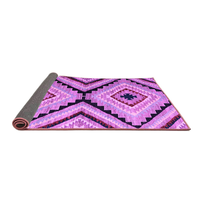 Sideview of Abstract Purple Modern Rug, abs4454pur