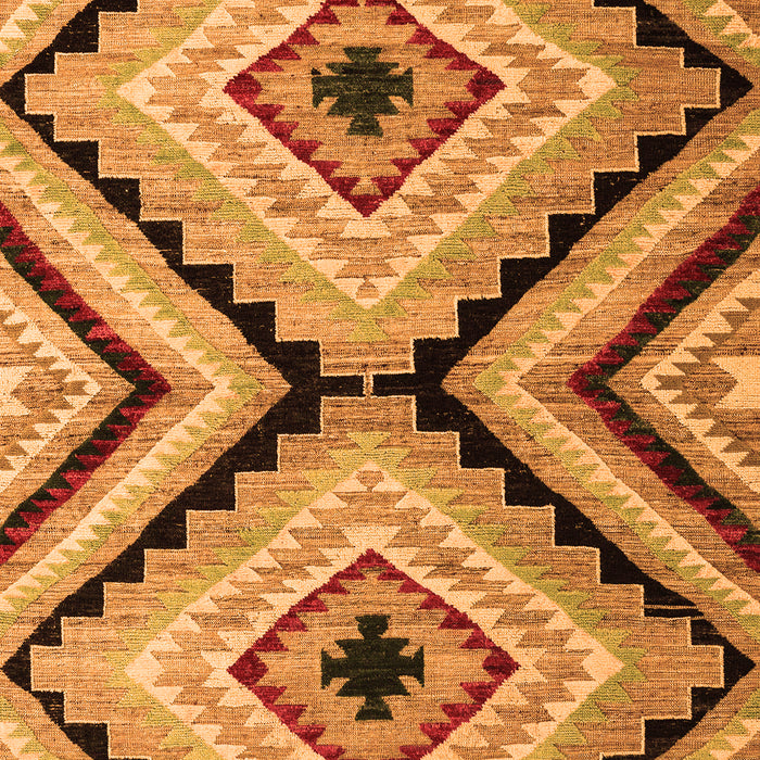 Abstract Orange Modern Rug, abs4454org