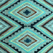 Square Abstract Light Blue Modern Rug, abs4454lblu