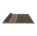 Sideview of Abstract Bakers Brown Modern Rug, abs4455