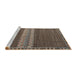 Sideview of Machine Washable Abstract Bakers Brown Rug, wshabs4455