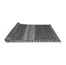 Sideview of Abstract Gray Modern Rug, abs4455gry