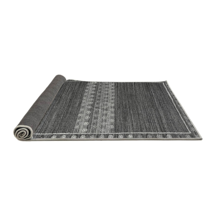 Sideview of Abstract Gray Modern Rug, abs4455gry