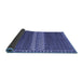 Sideview of Abstract Blue Modern Rug, abs4455blu