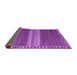 Sideview of Abstract Purple Modern Rug, abs4455pur