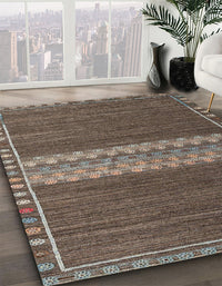 Abstract Bakers Brown Modern Rug, abs4455