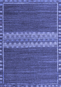 Abstract Blue Modern Rug, abs4455blu