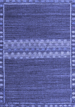 Abstract Blue Modern Rug, abs4455blu