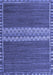 Abstract Blue Modern Rug, abs4455blu