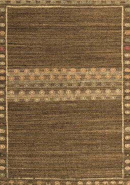 Abstract Brown Modern Rug, abs4455brn