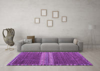 Machine Washable Abstract Purple Modern Rug, wshabs4455pur