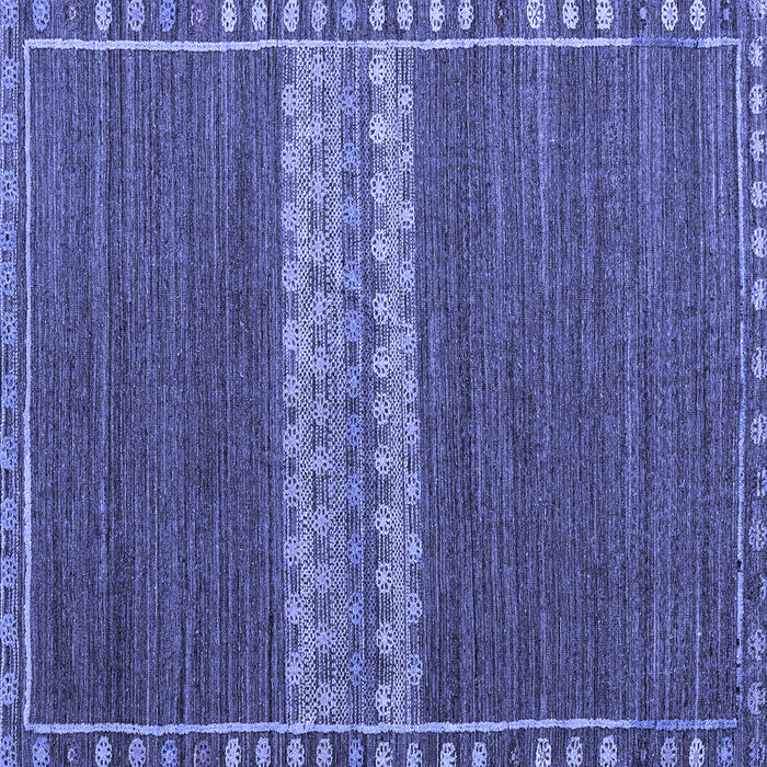 Square Machine Washable Abstract Blue Modern Rug, wshabs4455blu