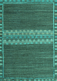 Abstract Turquoise Modern Rug, abs4455turq