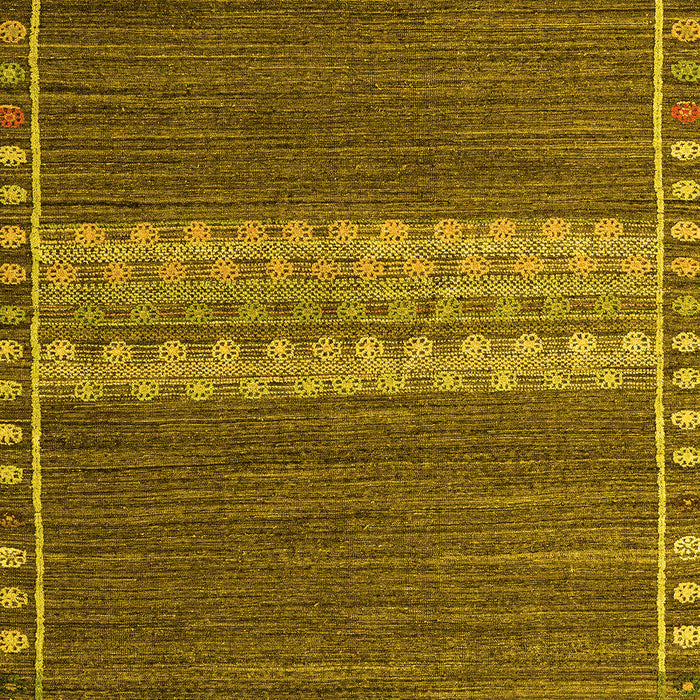 Machine Washable Abstract Yellow Modern Rug, wshabs4455yw