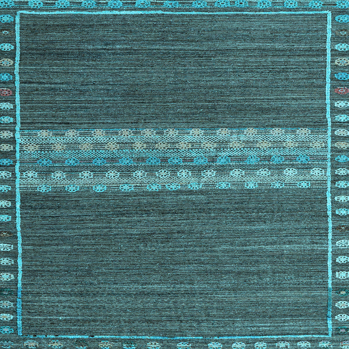 Square Machine Washable Abstract Light Blue Modern Rug, wshabs4455lblu