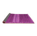 Sideview of Abstract Pink Modern Rug, abs4455pnk