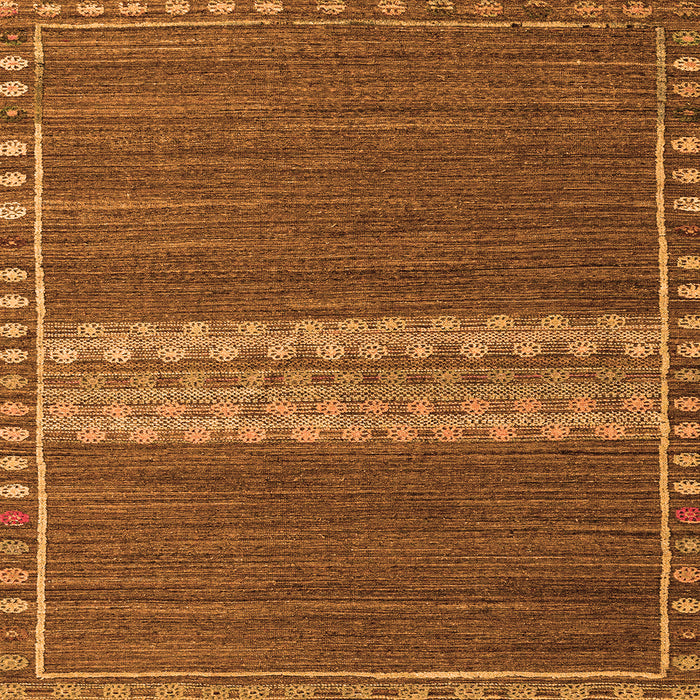 Square Machine Washable Abstract Orange Modern Area Rugs, wshabs4455org