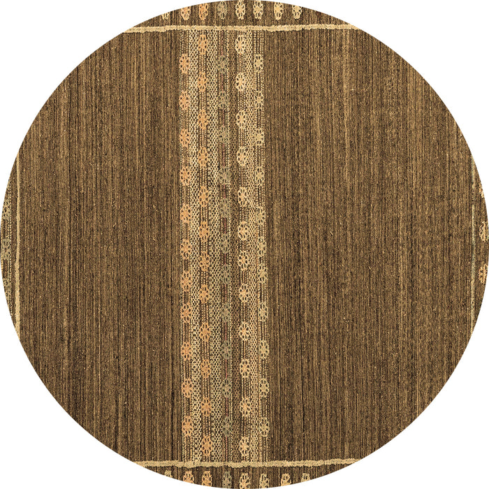 Round Machine Washable Abstract Brown Modern Rug, wshabs4455brn