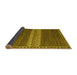 Sideview of Abstract Yellow Modern Rug, abs4455yw