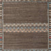 Square Machine Washable Abstract Bakers Brown Rug, wshabs4455