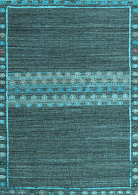 Abstract Light Blue Modern Rug, abs4455lblu